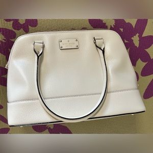 Kate Spade Wellesley Rachelle Cream Off-White Color Dome Shape Satchel